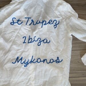 NWT Blue Island Beach Cover Up